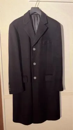 GUCCI グッチ ピーコート メンズ 50 ブラック ウールコート GUCCI（グッチ）ピーコート 黒 サイズ:48(L位) メンズ/2200595377015