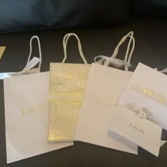 Dior ギフト用ホワイト紙袋 5点セット