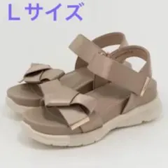 RANDA　ランダ　サンダル　リボン　スポーツサンダル　ベージュ　Ｌサイズのサムネイル