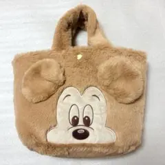 【新品・未使用】ディズニーストア ミッキー もこもこファー ハンドバッグ