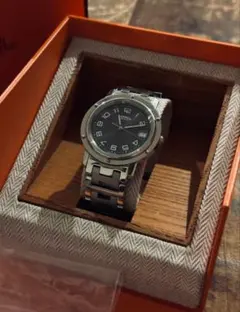 HERMES CL2.810 クリッパー グレー 自動巻き時計 cl5 710 - メルカリ