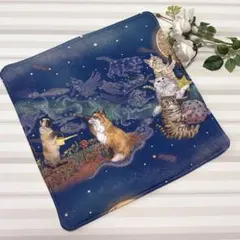 ri様おまとめ⭐️ふわふわガーゼハンカチ⭐️おとぎの国の猫と仲間たち☆大きめ おとぎの国の猫と仲間たち 大判 8重ガーゼハンカチ - メルカリ