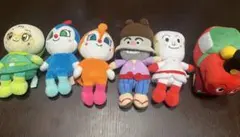 アンパンマン　プリちぃビーンズ　ぬいぐるみ　6体