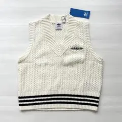 新品　adidas アディダスオリジナルス　ニットベスト　白　L