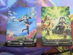 MTG 平地と森 各1枚セット Foil 初音ミクコラボ