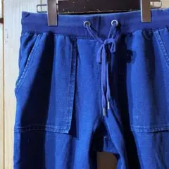 SS4856 GU ジーユー デニムスウェットパンツ ブルー M