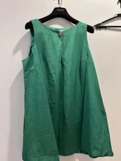 H＆Mグリーン ノースリーブ ワンピース