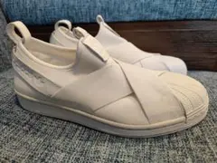 24.0cm 新品 未使用 アディダス スーパースター スリッポン ホワイト