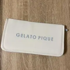 ジェラートピケ gelatopique マルチケース　ホワイト　ライトブルー