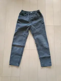 エフオーキッズ ブラック グレー デニム ジーパン 120
