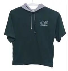 CSF Tシャツ フーディー グリーン グレー 【サイズ】M