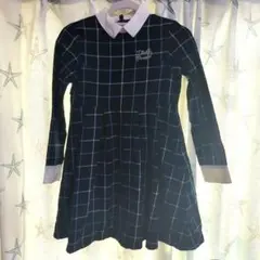 BEBE Diable ネイビー チェック柄 ワンピース 2号