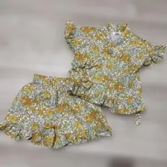 ペアマノン　花柄甚平 100