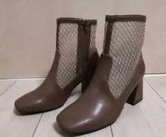 Byあしながおじさん メッシュサイドジップブーツ 24.0cm