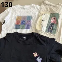 UNIQLO ユニクロ　キッズ半袖Tシャツ　3枚セット　130