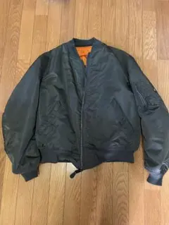 MA-1 フライトジャケット オリーブ　シルバーグレー