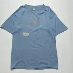 80s ディズニー USA製 ヴィンテージTシャツ L 水色 6315B