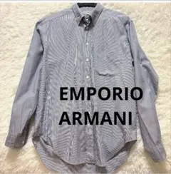 【美品】EMPORIO ARMANI　長袖　シャツ　ストライプ　メンズ　39 S