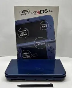 美品・箱付きNew ニンテンドー 3DS LL メタリックブルー（上画面IPS）