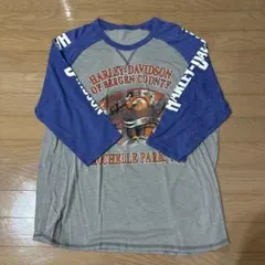 Harley-Davidson イーグルプリント 長袖カットソー　ラグラン