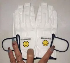 専用です☆パーリーゲイツ ゴルフ両手用 ネイルスルー SS 白×ネイビー ☺️