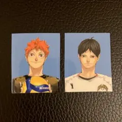 週刊少年ジャンプ証明写真 ステッカーハ イキュー日向翔陽 影山飛雄