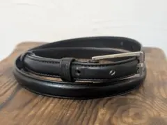 CELINE 1.5cm細ナローベルト 黒 PARIS刻印セリーヌメンズ 正規品
