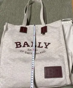 BALLY トートバッグ クリーム色 キャンバス