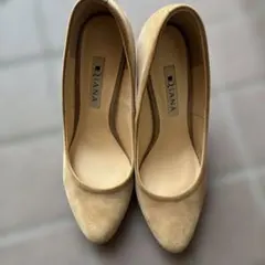 Diana ベージュ スエード ハイヒール 23