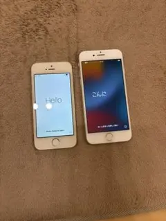 iPhone 5s/ iPhone 7 2個セット シルバー