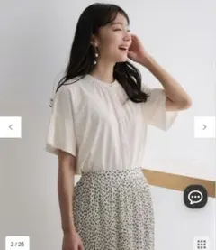 エニィスィス　新品　【UVケア・接触冷感】汗ジミ防止加工カット ブラウス