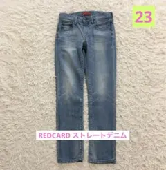 RED CARD ブルー　デニム　ストレート　23 コットン製　パンツ　日本製のサムネイル