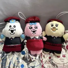 スシロー×可哀想に！　マスコット　おぱんちゅうさぎ・んぽちゃむ・きみまろ　セット