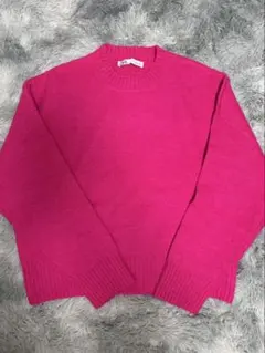 ZARA 長袖ニット ピンク S