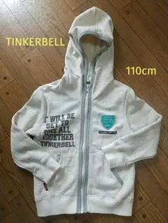 ティンカーベル パーカー キッズ 110cm カラーネップ 綿