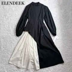 新品未使用 ELENDEEKサイドラッフルギャザーワンピース 2サイズ