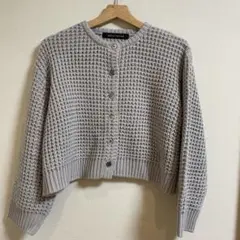 美品☆mizuiro ind グレー カーディガン