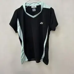 V1742 YONEX バドミントン ウェア ブラック×ミントグリーンのサムネイル