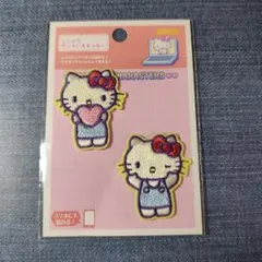 sanrio ハローキティ 2way 刺しゅうワッペンステッカー 2個入