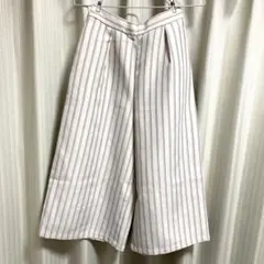 グローブ grove ストライプワイドパンツ