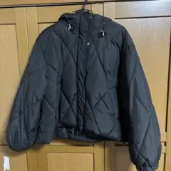 フード付きキルティング