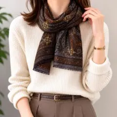 ETRO レディース ペイズリー柄ストール