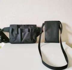 クツワ 文具エプロンバッグ 無印良品撥水サコッシュ　 2点セットのサムネイル