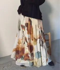 Ameri UNDRESSED AMELIA INK ART SKIRT アメリ