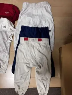 アメリカンフットボール パンツ (下の紺と白のセット)