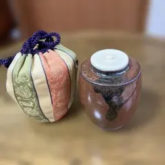 茶道具【美品】棗 陶器 抹茶入れ 共箱 仕覆付き - メルカリ