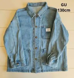 GU 130cm 女の子 ジージャン ライトブルー デニムジャケット