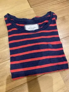 Abercrombie & Fitch ボーダーTシャツ 五分丈 サイズM