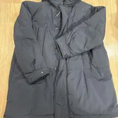 ダウンジャケット 黒 ロング丈
