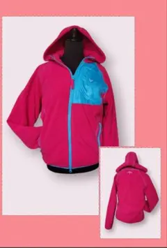 カジュアル フード付き パーカー ピンク